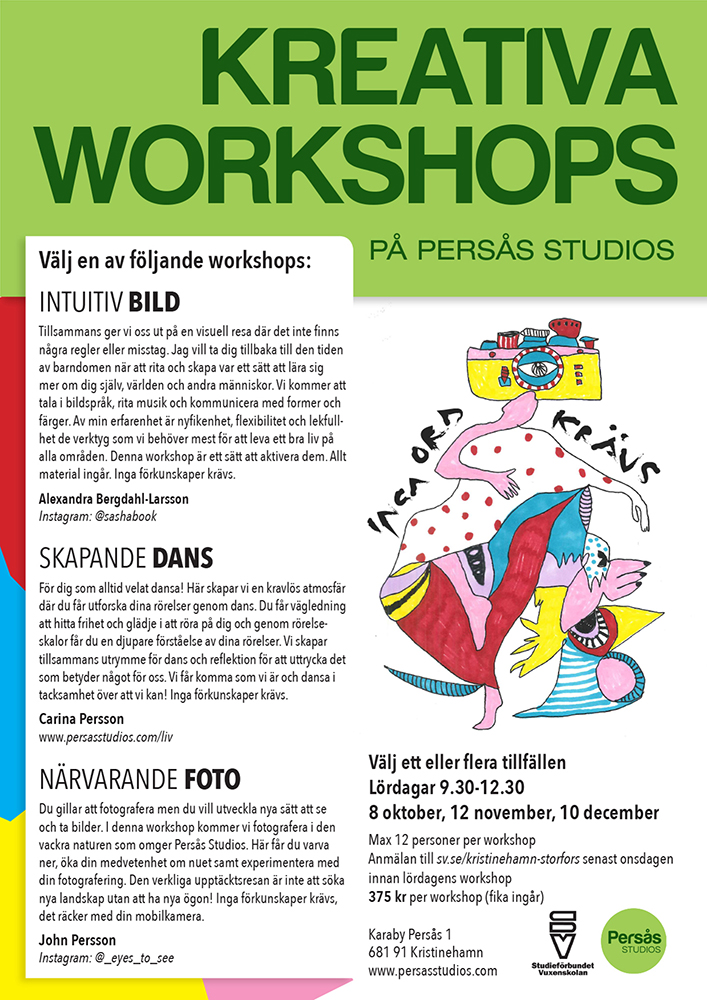 Kreativa workshops affisch web